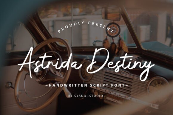 Astrida Destiny: A Script Font for Makers and Designers