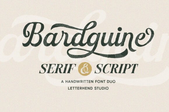 Bardguine Serif Script Duo: The Typeface for Memorable Branding