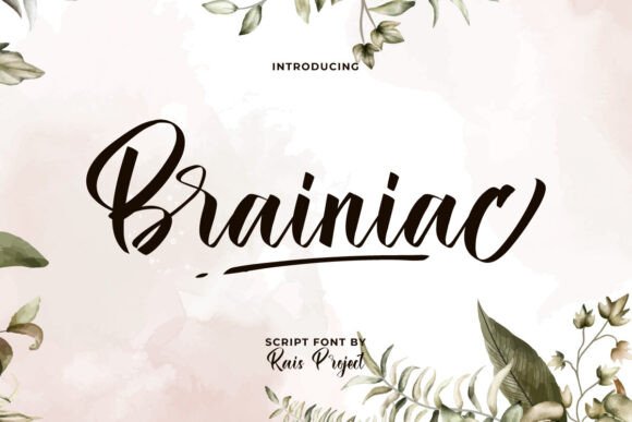 Brainiac: The Script Font That Elevates Handmade Designs