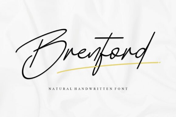 Brenford: A Handwritten Font for Modern Editorial Design