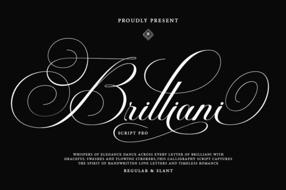 Brilliani Script Pro: A Refined Script Typeface for Brand Design