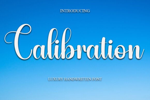 Calibration: A Joyful Handwritten Font for Modern Web Design