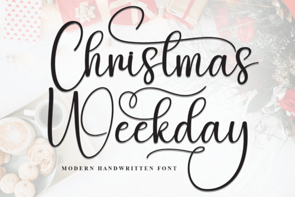 Christmas Weekday: A Handwritten Font for Editorial Warmth
