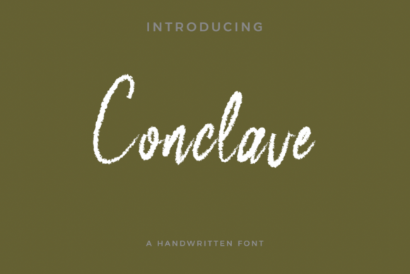 Conclave: A Handwritten Font for Consistent Brand Identity