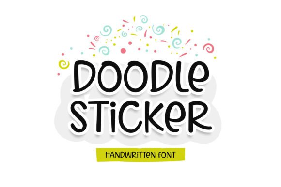 Doodle Sticker Font Brings Playful Elegance to Web Layouts