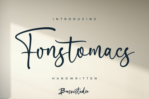Fonstomacs Font: A Handwritten Typeface for Authentic Branding