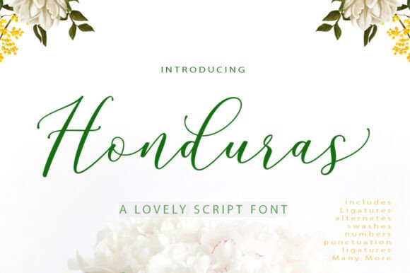 Honduras Font: An Elegant Script for Craft Projects
