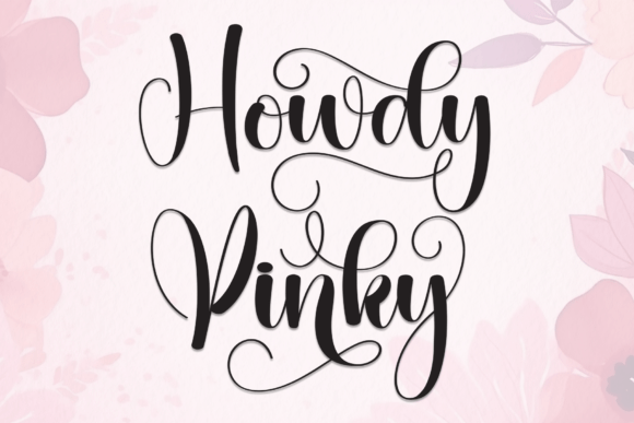 Howdy Pinky: A Cheerful Handwritten Typeface for Marketing Visuals