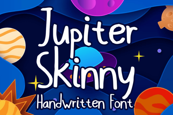 Jupiter Skinny: A Playful Handwritten Font for Crafters