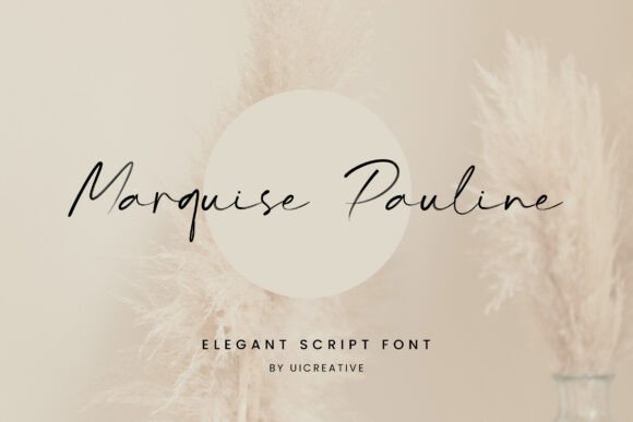 Marquise Pauline: An Elegant Script Font for Makers