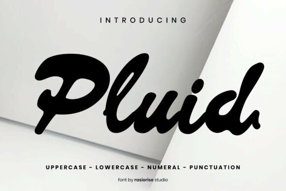 Pluid Font: A Bold Handwritten Typeface for Publishing