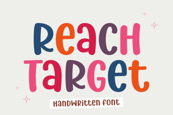 Reach Target: A Warm Handwritten Font for Crafters