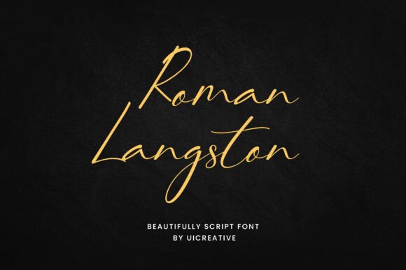 Roman Langston: A Beautiful Script Font for Business Brands