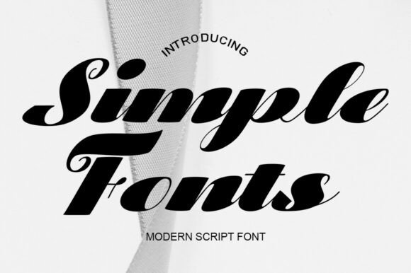 Simlpe Fonts: A Modern Script Typeface for Handmade Products