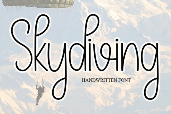 Skydiving Font: A Gentle Handwritten Typeface for Editorial Design