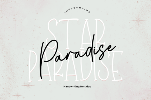 Star Paradise: A Handwritten Duo Font for Expressive Web Design