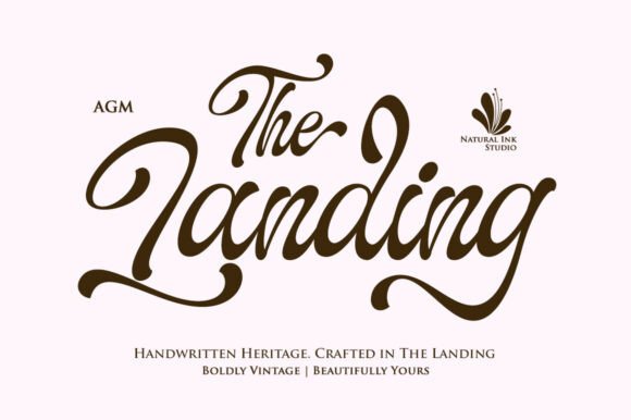 The Landing Font: A Script Typeface for Stunning Web Design