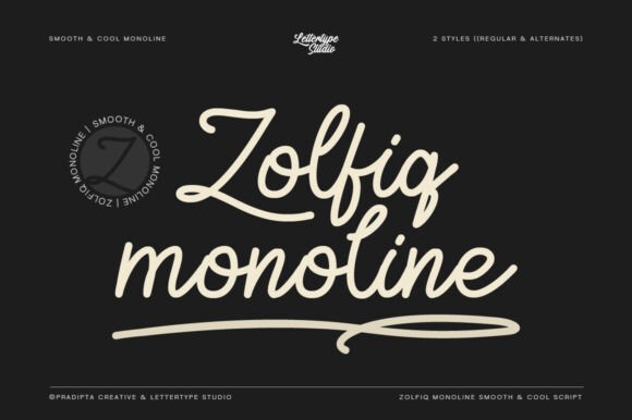 Zolfiq Font: Elegant Monoline Typeface for Digital Campaigns